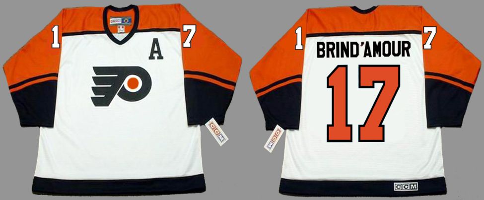 2019 Men Philadelphia Flyers #17 Brind amour White CCM NHL jerseys->philadelphia flyers->NHL Jersey